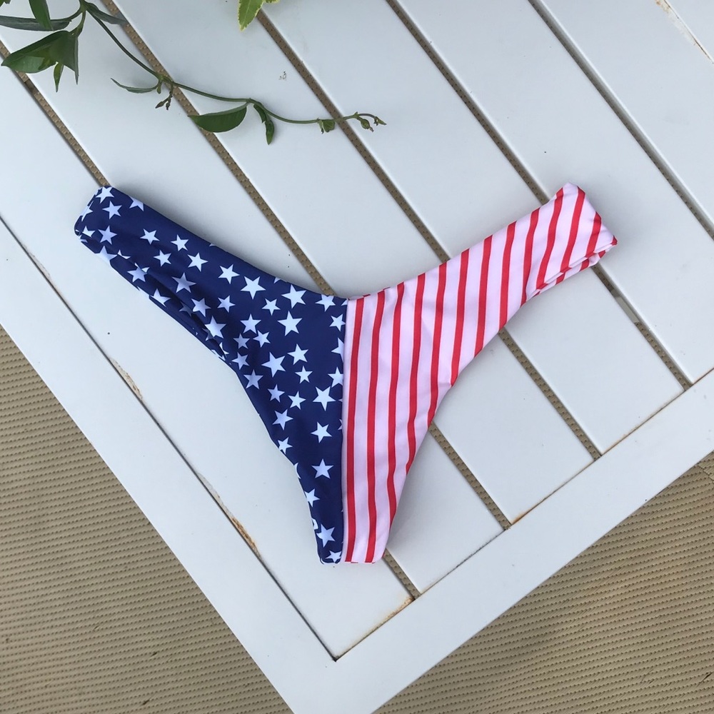 American Flag Bikini Bottoms